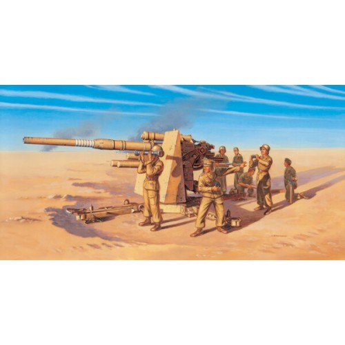Збірна модель 1:72 Зенітна гармата FLAK 37 8,8 см (швидке складання) Italeri 7512