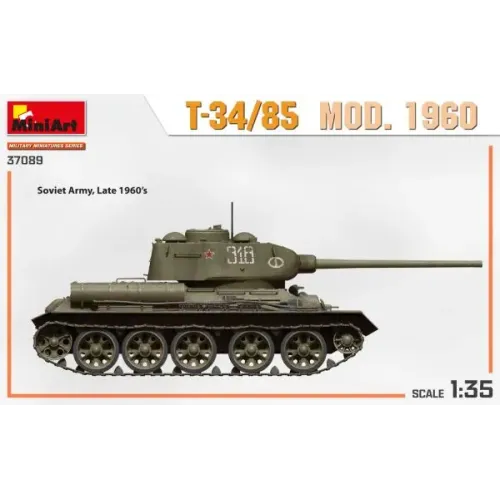 Збірна модель 1:35 Танка Т-34:85 1960 року MiniArt 37089