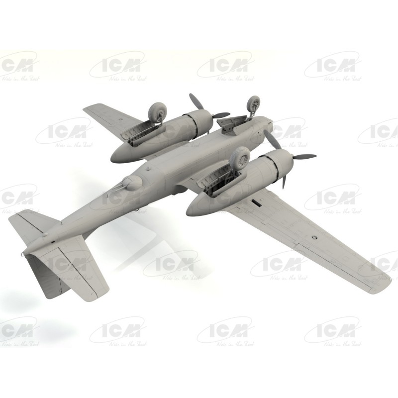 Збірна модель літака Бомбардувальник A-26C-15 Invader з пілотами і наземним персоналом 1:48