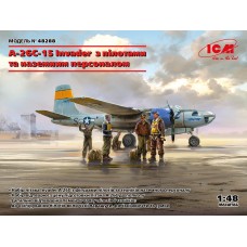 Бомбардувальник A-26C-15 Invader з пілотами і наземним персоналом