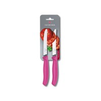 Набір ножів для томатів Victorinox SWISS CLASSIC 2 ножа 11см хвил рожев 6.7836.L115B