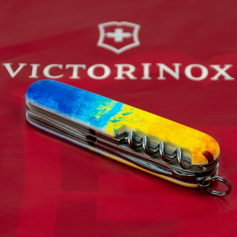 Швейцарский складной нож Victorinox CLIMBER UKRAINE 1.3703.7.T3100p