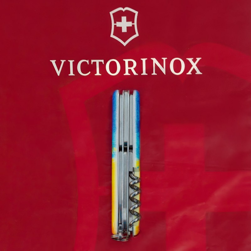 Швейцарский складной нож Victorinox CLIMBER UKRAINE 1.3703.7.T3100p