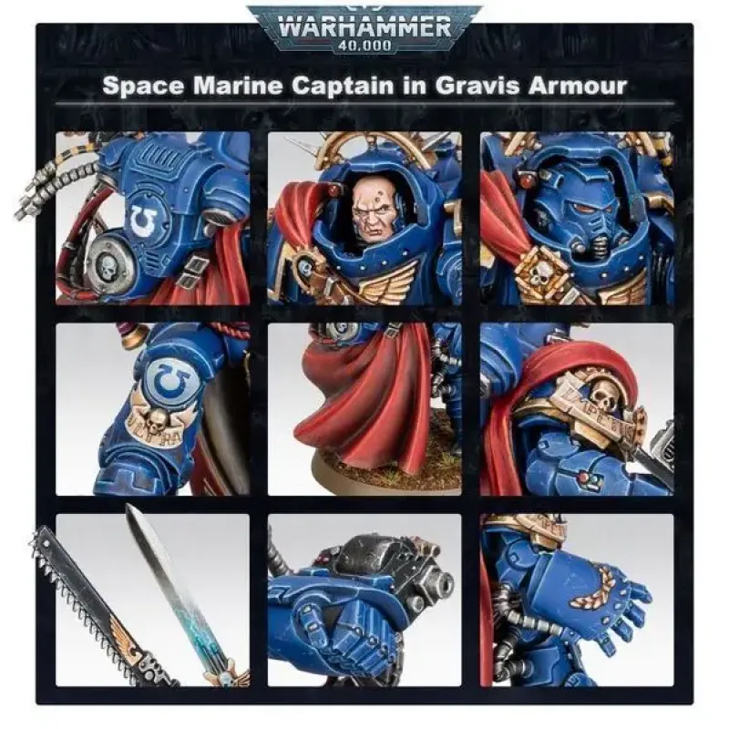 Миниатюра WARHAMMER 40000: SPACE MARINES - CAPTAIN IN GRAVIS ARMOUR