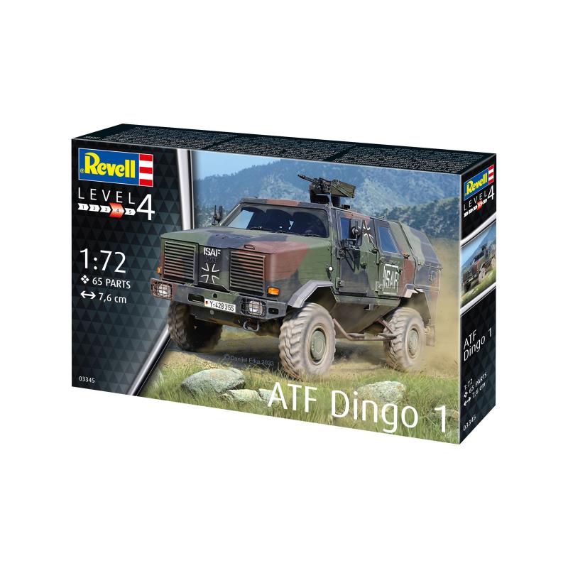 Збірна модель Збірна модель-копія Revell Бронеавтомобіль ATF Dingo 1 рівень 4 масштаб 1:72