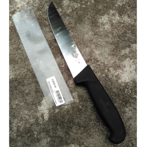 Ніж м'ясника Victorinox FIBROX Butcher 18см чорн 5.5203.18
