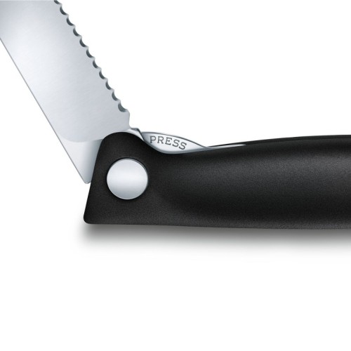 Складаний ніж для пікніка Victorinox SWISS CLASSIC 11см хвил чорн 6.7833.FB
