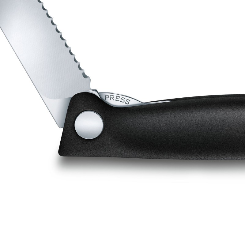Нож кухонный складной 11 см (серрейтор) Victorinox SWISS CLASSIC Paring 6.7833.FB