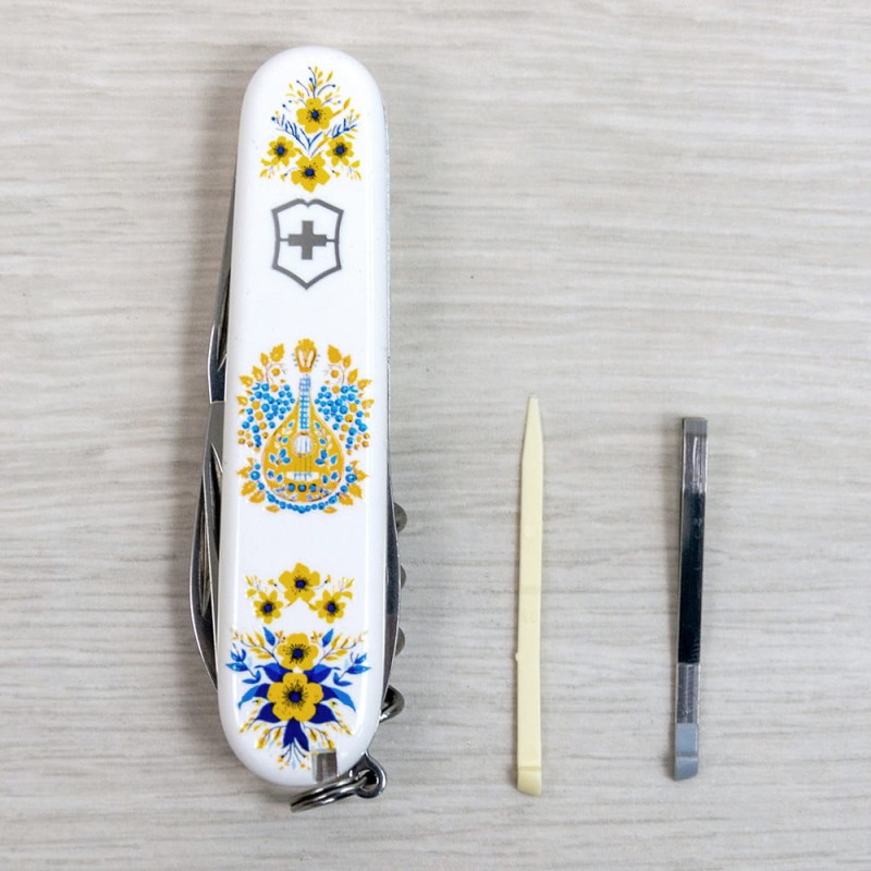 Швейцарский складной нож 91мм Victorinox SPARTAN UKRAINE 1.3603.7.T1370u
