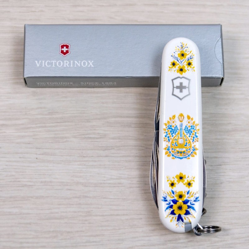 Швейцарский складной нож 91мм Victorinox SPARTAN UKRAINE 1.3603.7.T1370u