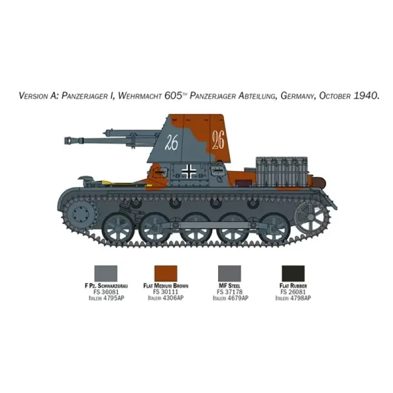 Збірна модель Збірна модель 1:35 САУ Panzerjäger I Italeri 6577