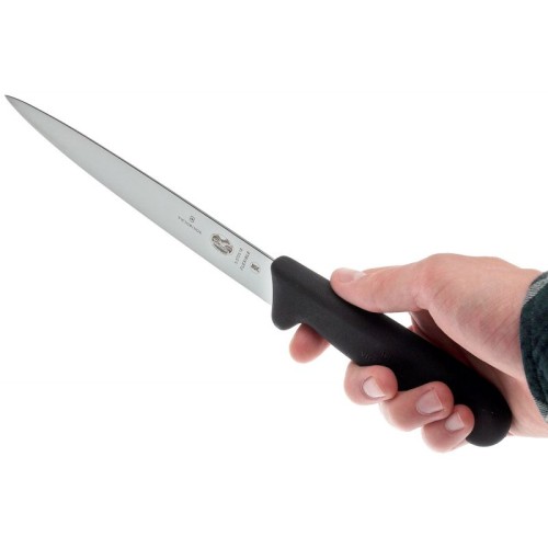 Філейний ніж Victorinox FIBROX Filleting Flexible 18см чорн 5.3703.18