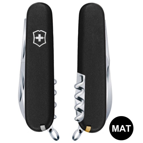 Складаний ніж Victorinox SPARTAN MAT чорний матовий лак 1.3603.3.M0007p
