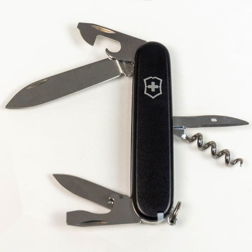 Складаний ніж Victorinox SPARTAN MAT чорний матовий лак 1.3603.3.M0007p