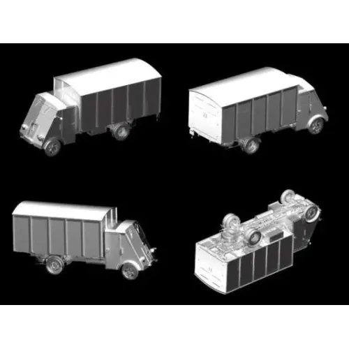 Збірна модель 1:35 Німецький санітарний автомобіль Lastkraftwagen 3.5 t AHN з укриттям ICM 35417