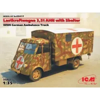 Германский армейский автомобиль Lastkraftwagen 3.5 t AHN c будкой 1:35