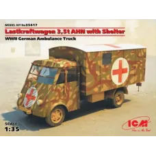Германский армейский автомобиль Lastkraftwagen 3.5 t AHN c будкой 1:35