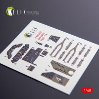 TBD-1A Douglas 3D декаль інтер'єр для комплекту GWH 1:48 KELIK K48008