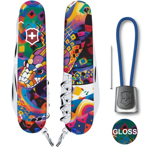 Швейцарский складной нож 91мм Victorinox CLIMBER ZODIAC 1.3703.Z4260pk