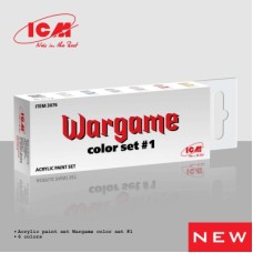 Набор акриловых красок для Wargame #1 ICM 3076