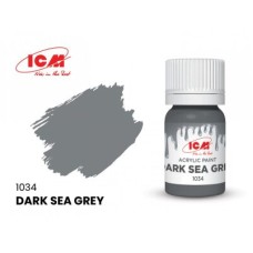 Акриловая краска Dark Sea Grey : Морской тёмно-серый ICM1034