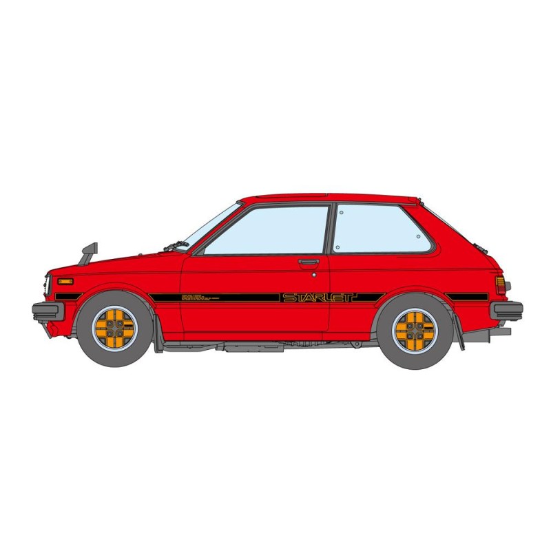Збірна модель автомобіль – TOYOTA STARLET KP61 S – Hasegawa 21163