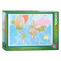 Пазл Eurographics Мапа світу, 1000 елементів