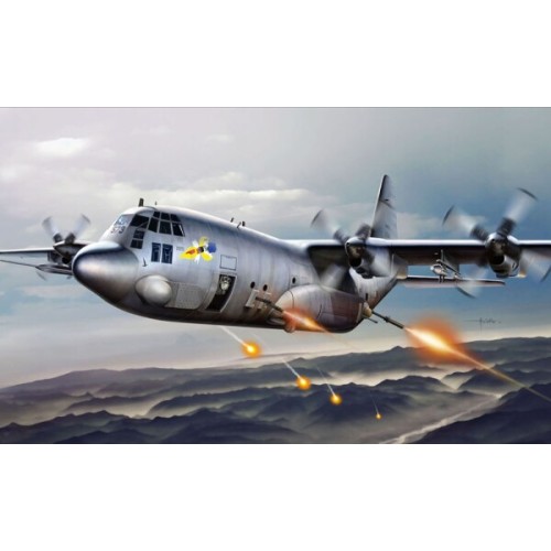 Збірна модель літака Збірна модель 1:72 Літак Lockheed AC 130H Spectre Italeri 1310 1:72