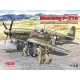 Сборная модель самолета Сборная модель 1:48 американский истребитель Мустанг Р-51 В с пилотами и техниками ICM 48125 1:48
