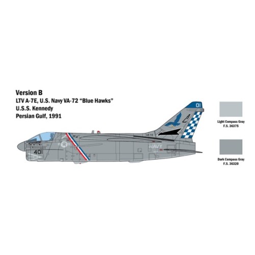 Збірна модель літака Збірна модель 1:48 Літак A-7E Corsair II Italeri 2797 1:48