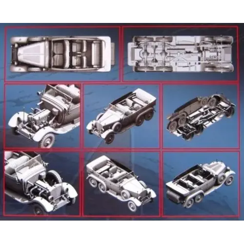 Збірна модель1:24 Автомобіль німецького керівницта тип G4 (1935 р.) ICM 24011
