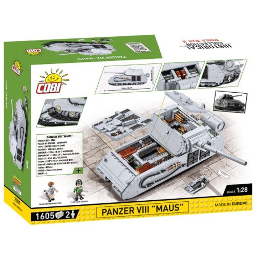 Конструктор COBI Танк Maus 1:28, 1605 деталей