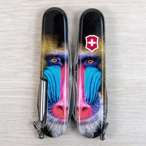 Складаний ніж Victorinox TINKER ANIMAL Мавпа Мандрил 1.4603.3.F1070pw