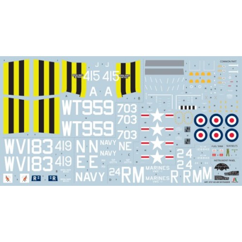 Збірна модель літака Збірна модель 1:48 Літак AD-4W Skyraider Italeri 2757 1:48