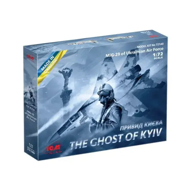 Збірна модель літака Збірна модель 1:72 "Привид Києва" МіГ-29 Повітряних Сил України ICM 72140 1:72