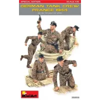 Сборная модель 1:35 Фигуры немецкий танковый экипаж.Франция 1944г. специальное издание Миниарт 35252