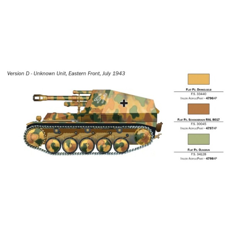 Самоходная артиллерийская установка SD.KFZ.124 Wespe