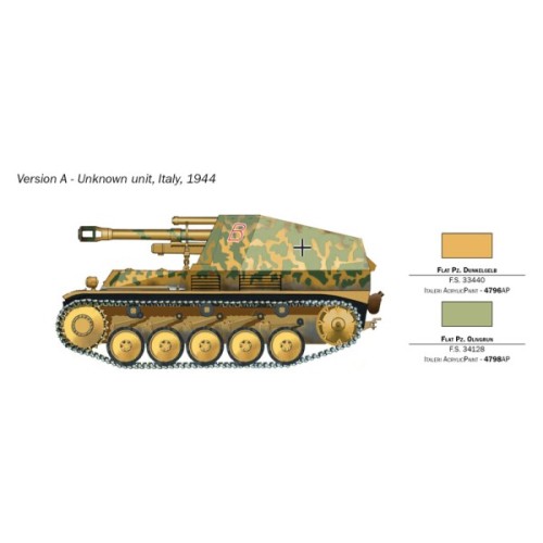 Збірна модель 1:72 САУ SD.KFZ.124 WESPE Italeri 7061