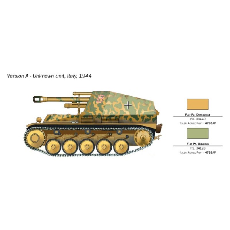 Самоходная артиллерийская установка SD.KFZ.124 Wespe