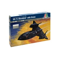 Cборная модель 1:72 Самолет SR - 71 Black Bird with Drone Италери 0145