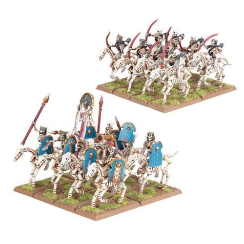Набор миниатюр THE OLD WORLD: TOMB KINGS OF KHEMRI - SKELETON HORSEMEN