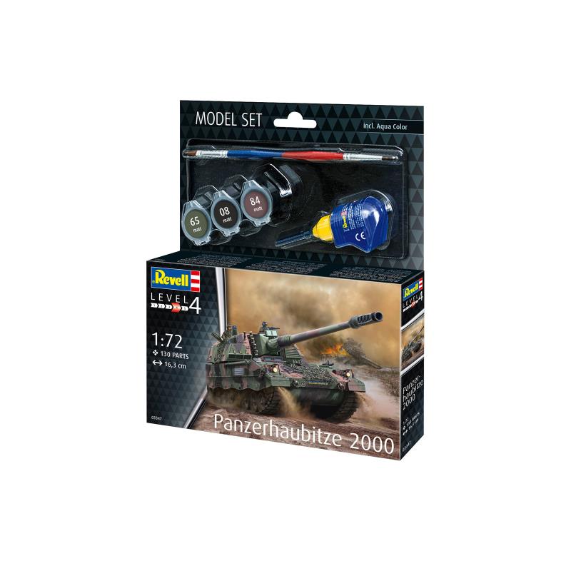 Збірна модель Збірна модель-копія Revell набір САУ Panzerhaubitze 2000 (версія UA) рівень 4 масштаб 1:72