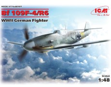  1:48 немецкий истребитель Мессершмитт Bf 109F-4:R6 ICM 48107