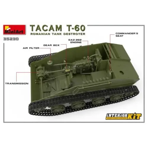 Румынская противотанковая САУ TACAM T-60 (с интерьером) 1:35