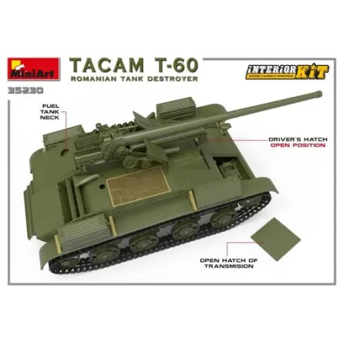 Румынская противотанковая САУ TACAM T-60 (с интерьером) 1:35