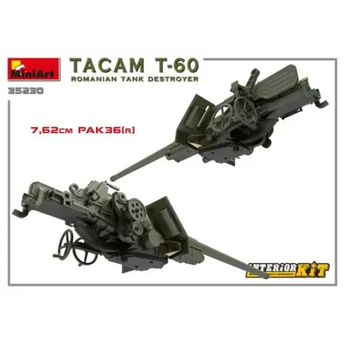 Румынская противотанковая САУ TACAM T-60 (с интерьером) 1:35