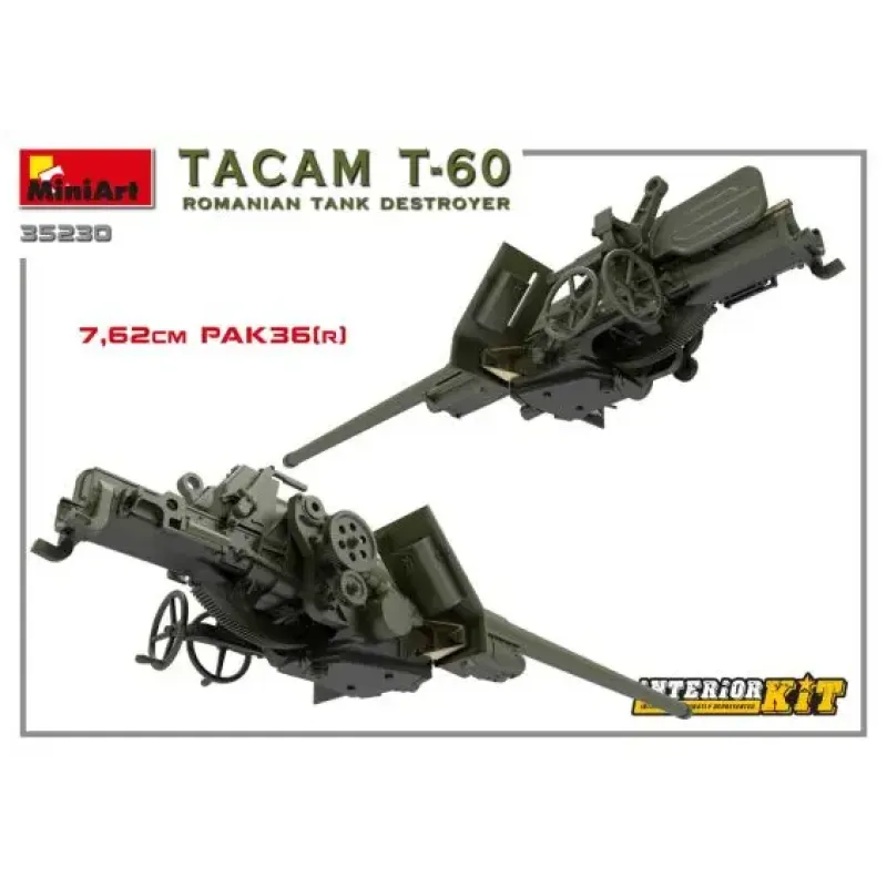 Румынская противотанковая САУ TACAM T-60 (с интерьером) 1:35