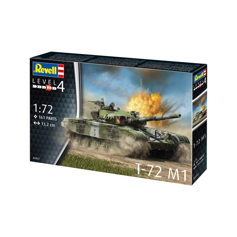 Збірна модель Збірна модель-копія Revell Танк Т-72 М1 рівень 4 масштаб 1:72
