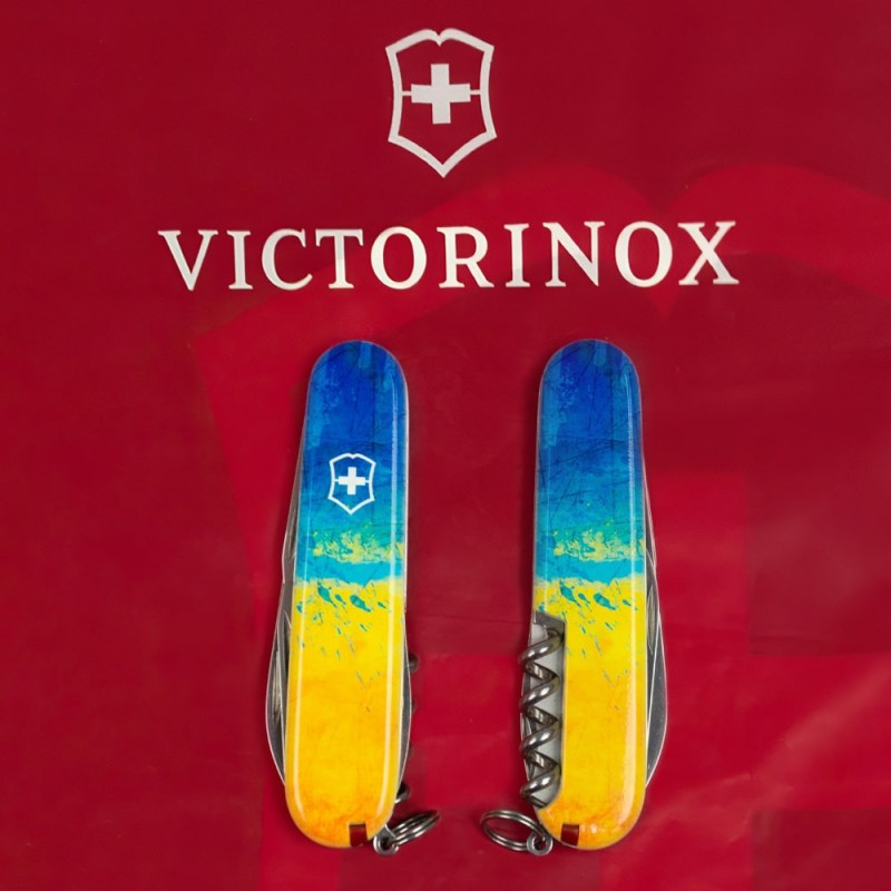 Швейцарский складной нож Victorinox SPARTAN UKRAINE 1.3603.7.T3100p