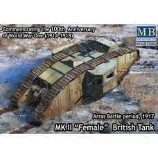 Збірна модель 1:72 Британський танк MK II «Female», період битви при Arras, 1917 MasterBox 72006